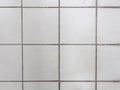 Old tiled white wall texture Royalty Free Stock Photo