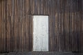 Old timber wall with timber door Royalty Free Stock Photo