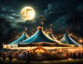 Old time carnival tents