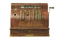 Old-time cash register in a shop. Royalty Free Stock Photo