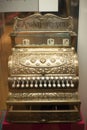 Old-time cash register in a shop. Royalty Free Stock Photo