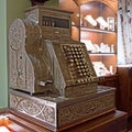 Antique cash register Royalty Free Stock Photo