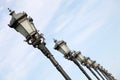 Old-time Moscow Street Lamps Royalty Free Stock Photo
