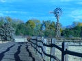 Old-time Windmill Still Useful on Farm Royalty Free Stock Photo