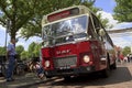 Old timer bus waiting for passengers Royalty Free Stock Photo