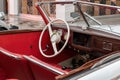 Old timer car Skoda 1102 Tudor. Cabin view