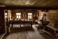 Old times farmhouse interior of an old country house