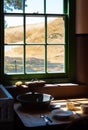 Old times farmhouse interior of an old country house kitchen Royalty Free Stock Photo