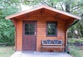 Old Tiny House in the Green