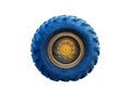 Old tire wheel under the white background isolated background truck old background Royalty Free Stock Photo