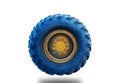 Old tire wheel under the white background isolated background truck old background Royalty Free Stock Photo