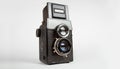 Old tlr camera Royalty Free Stock Photo