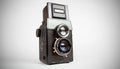 Old tlr camera Royalty Free Stock Photo