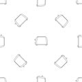 Old toaster pattern seamless vector