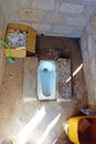 Old toilet in the countryside home