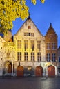 Old Toll House Of Bruges At Night Royalty Free Stock Photo
