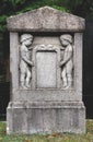 Old tombstone on the Stadtgottesacker city cemetery in Halle Saale, Germany Royalty Free Stock Photo