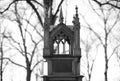 Old tombstone on the Stadtgottesacker city cemetery in Halle Saale, Germany Royalty Free Stock Photo