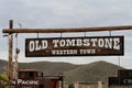 Old Tombstone Western Town Sign Royalty Free Stock Photo