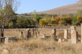 Old cemetery at lake Van, Anatolia, eastern Turkey Royalty Free Stock Photo