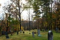 Historical hillside cemetery in rural Ohio