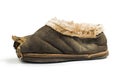 Old torn boots of leather Royalty Free Stock Photo