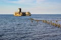 The old torpedo station in Babie Doly. Baltic Sea Royalty Free Stock Photo