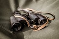 Old tourist binoculars Royalty Free Stock Photo