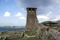 Old tower in castle areal in Kruje, Albania Royalty Free Stock Photo