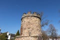 The old tower in a Haddington park , Scotland