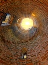 In old tower inside