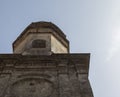 Old tower near Addolorata Church, Chiesa del Addolorata, Maratea, Basilicata, Italy, Europe. Ancient building on a sunny day in
