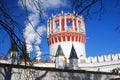 Old tower. Novodevichy convent in Moscow