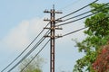 High voltage transmission line Royalty Free Stock Photo