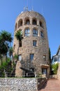 Old tower in Puerto Banus, Marbella Royalty Free Stock Photo