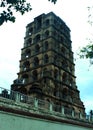 The old tower of thanjavur maratha palace Royalty Free Stock Photo