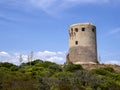 Old tower Torre di Porto Corallo, Sardinia Royalty Free Stock Photo