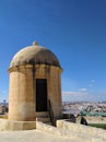Old tower at Valetta Malta Royalty Free Stock Photo