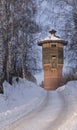 Old Tower at winter Royalty Free Stock Photo