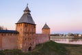 Old towers of Novgorod Kremlin, Veliky Novgorod, Russia Royalty Free Stock Photo