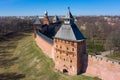 Old towers of Novgorod Kremlin, Veliky Novgorod, Russia Royalty Free Stock Photo