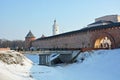 Old towers of Novgorod Kremlin