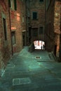 Old town alley in Tuscany