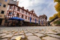 Old town (Altstadt) with traditional half-timbered houses (Fachwerkhaus). Cityscape of Royalty Free Stock Photo