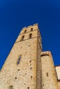 Old town of Argeles sur Mer France, a popular resort town on Mediterranean sea