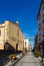 Old town of Argeles sur Mer France, a popular resort town on Mediterranean sea. Royalty Free Stock Photo