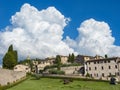 Old town of Assisi. Famous pilgrimage and travel destination in Umbria, Italy Royalty Free Stock Photo