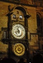 Old Town Astronomical Clock at night