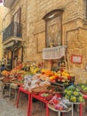 Old Town Bari fruit Market in street