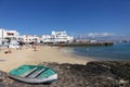 Old town beach and quay Corralejo Fuerteventura Spain